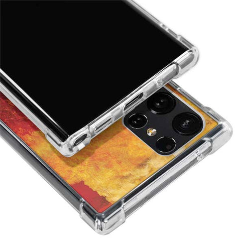 Falling Notes Galaxy S22 Ultra Clear Case