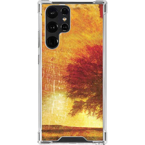Falling Notes Galaxy S24 Ultra Clear Case