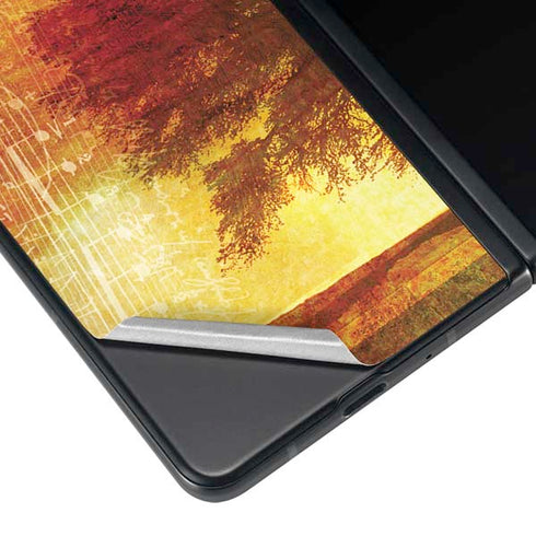 Falling Notes Galaxy Z Fold3 5G Skin
