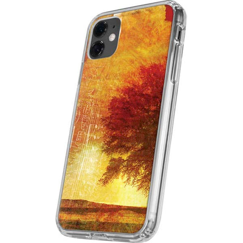 Falling Notes iPhone 11 Clear Case