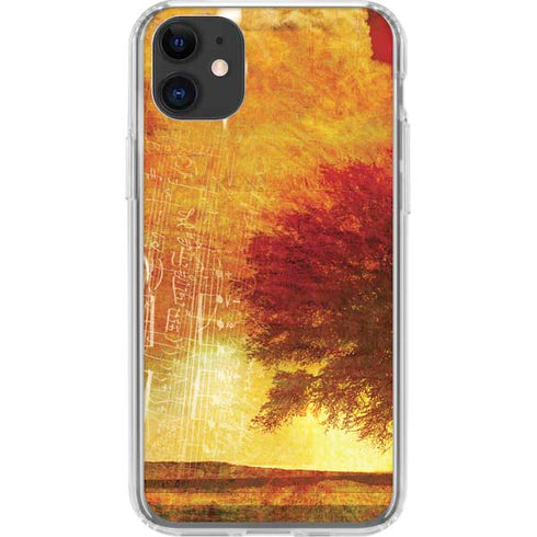 Falling Notes iPhone 11 Clear Case