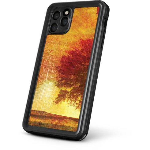 Falling Notes iPhone 11 Pro Max Waterproof Case