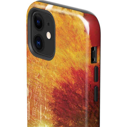 Falling Notes iPhone 12 Mini Impact Case