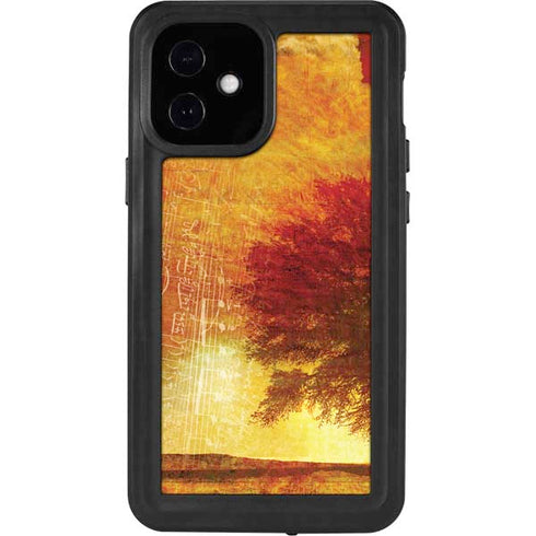 Falling Notes iPhone 12 Mini Waterproof Case