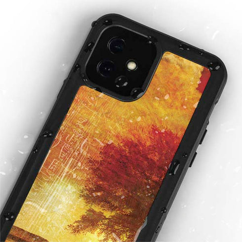 Falling Notes iPhone 12 Waterproof Case