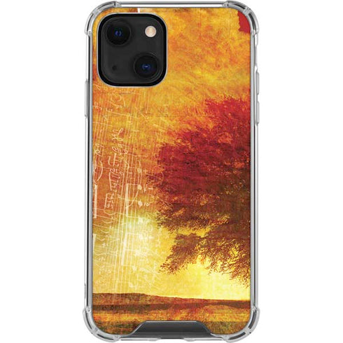 Falling Notes iPhone 14 Clear Case