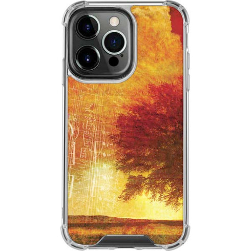 Falling Notes iPhone 14 Pro Clear Case