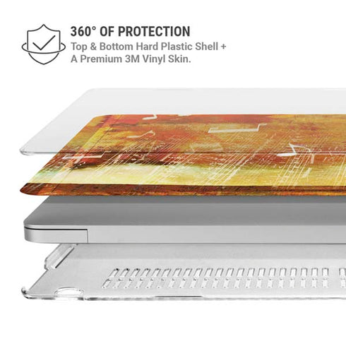 Falling Notes MacBook Air 13in M1 (2021) Case plus Skin