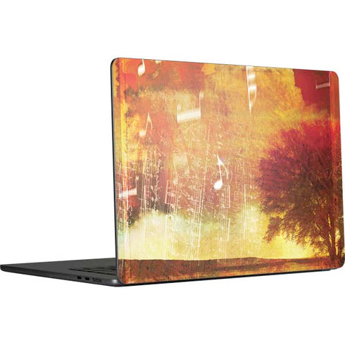 Falling Notes MacBook Air 15 in (2023) Skin