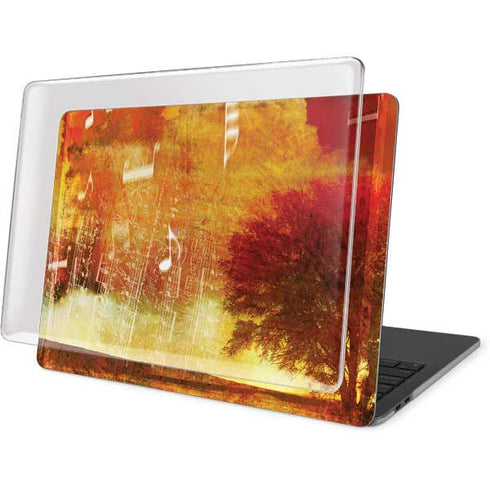 Falling Notes MacBook Pro 16in (2019-20) Case plus Skin