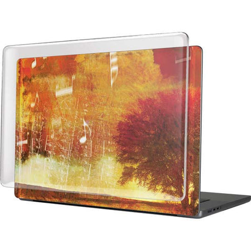 Falling Notes MacBook Pro 16in (2021-25) Case plus Skin