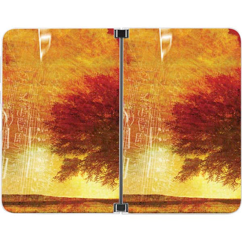 Falling Notes Surface Duo Skin