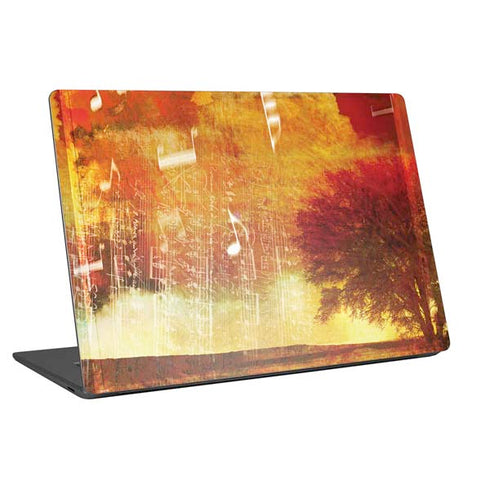 Falling Notes Universal Laptop 12in (9.8 x 6.8in) Skin