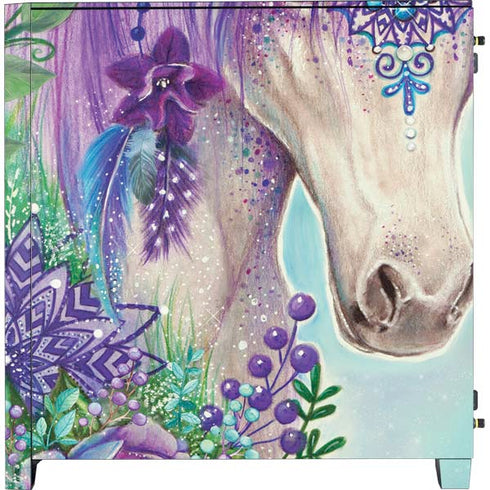Fantasty Horse by Sheena Pike Corsair 4000D Tempered Glass Mid-Tower ATX Case Skin