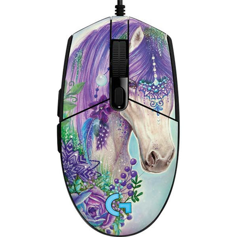 Fantasty Horse by Sheena Pike G203 Prodigy RGB Wired Gaming Mouse Skin