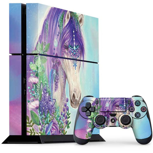 Fantasty Horse by Sheena Pike PS4 Console and Controller Bundle Skin