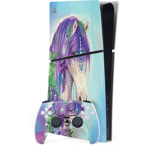 Fantasty Horse by Sheena Pike PS5 Slim Digital Edition Console Skin