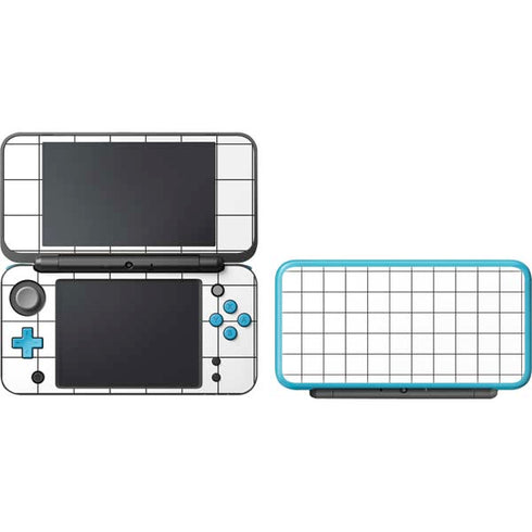 White Grid Nintendo 2DS XL (2017) Skin