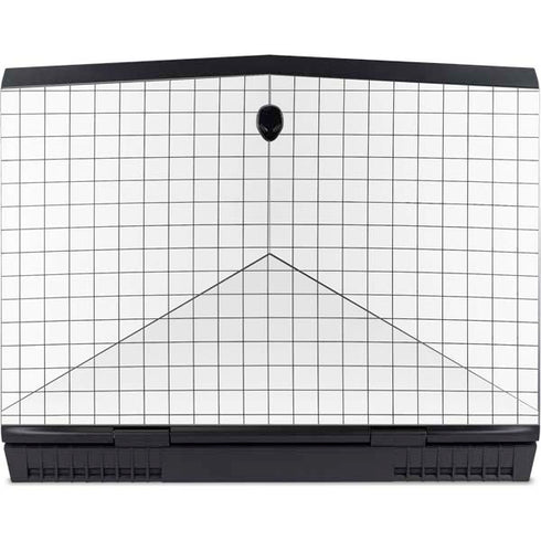 White Grid Dell Alienware Skin