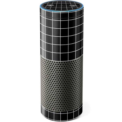 Black Grid Amazon Echo Skin