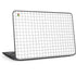 White Grid HP Chromebook Skin