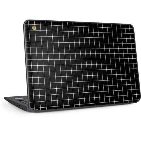 Black Grid HP Chromebook Skin