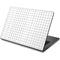 White Grid Dell Chromebook Skin