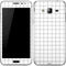 White Grid Galaxy J3 Skin