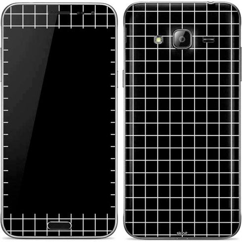 Black Grid Galaxy J3 Skin