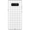 White Grid Galaxy Note 8 Skin