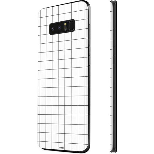 White Grid Galaxy Note 8 Skin
