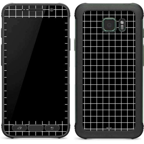 Black Grid Galaxy S7 Active Skin