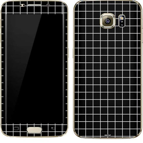 Black Grid Galaxy S7 Edge Skin