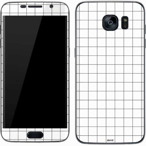 White Grid Galaxy S7 Skin