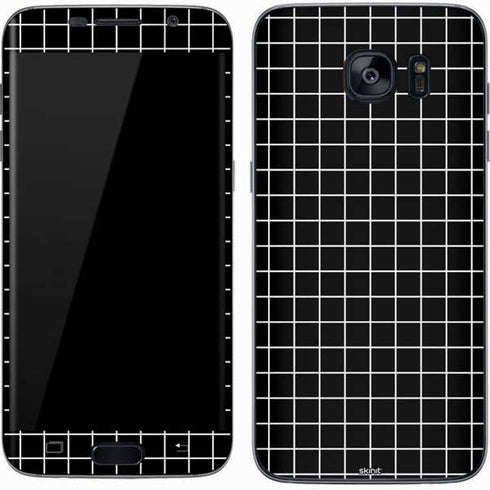 Black Grid Galaxy S7 Skin