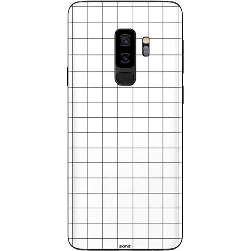 White Grid Galaxy S9 Plus Skin