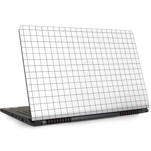White Grid Dell Inspiron Skin