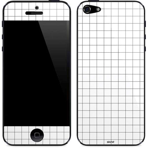 White Grid iPhone 5/5s/5SE Skin