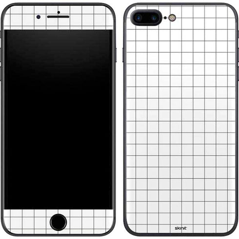 White Grid iPhone 7 Plus Skin
