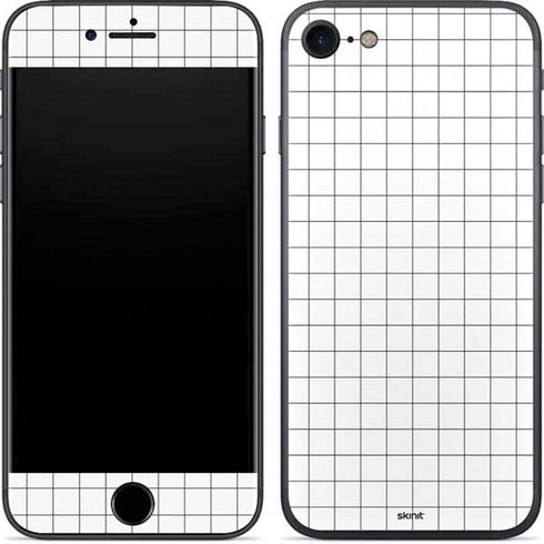 White Grid iPhone 7 Skin