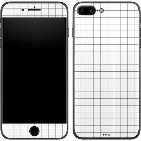White Grid iPhone 8 Plus Skin