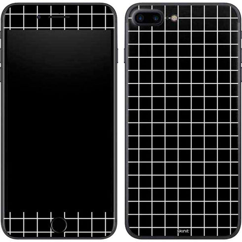 Black Grid iPhone 8 Plus Skin