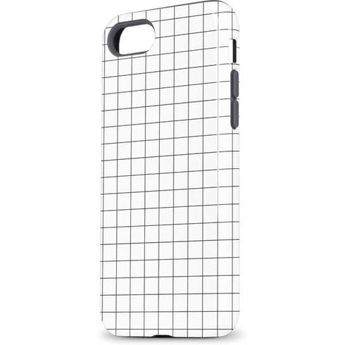 White Grid iPhone 8 Pro Case