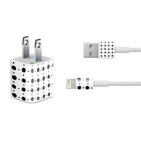 Grid Dot Polka Dot iPhone Charger (5W USB) Skin