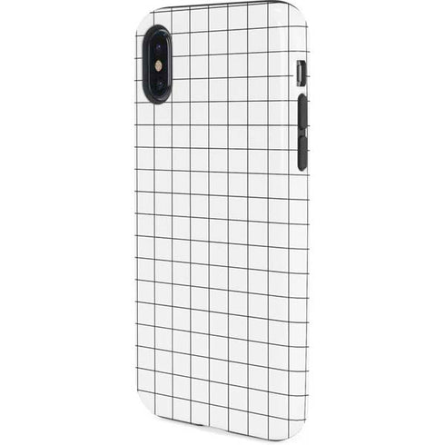 White Grid iPhone X Pro Case
