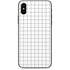 White Grid iPhone X Skin