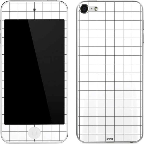 White Grid Apple iPod Skin