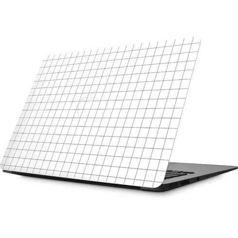 White Grid Apple MacBook Skin