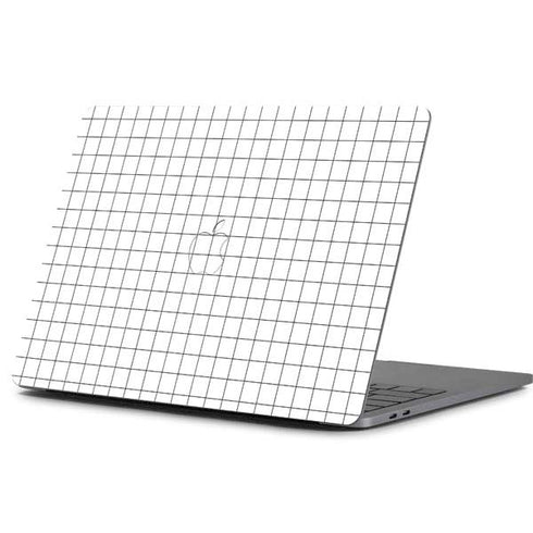White Grid Apple MacBook Pro 13-inch Skin