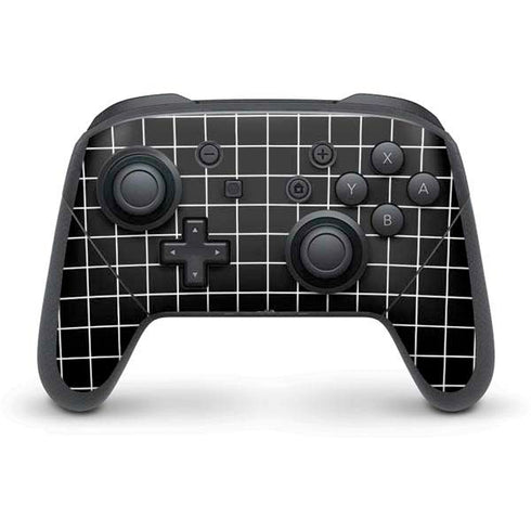 Black Grid Nintendo Switch Pro Controller Skin